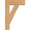 Ekena Millwork Traditional Block Smooth Bracket w/ Offset Brace, Western Red Cedar, 7 1/2"W x 24"D x 36"H BKT0806X24X36TRA05SWR - alternate 4